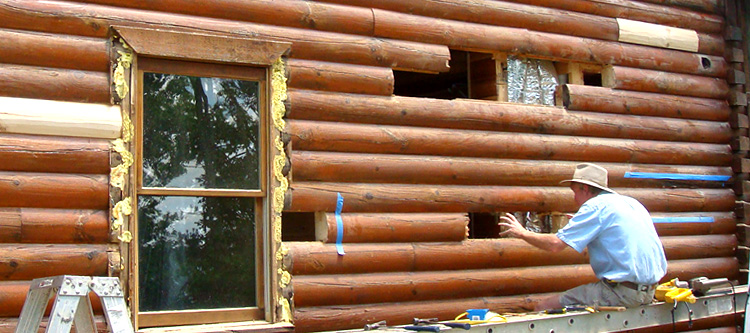 Log Home Repair Butts County, Georgia