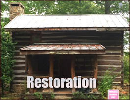 Historic Log Cabin Restoration  Butts County, Georgia